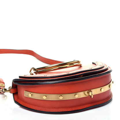 Chloe Calfskin Small Nile Bracelet Minaudiere Bag Sepia Red 4 of 8