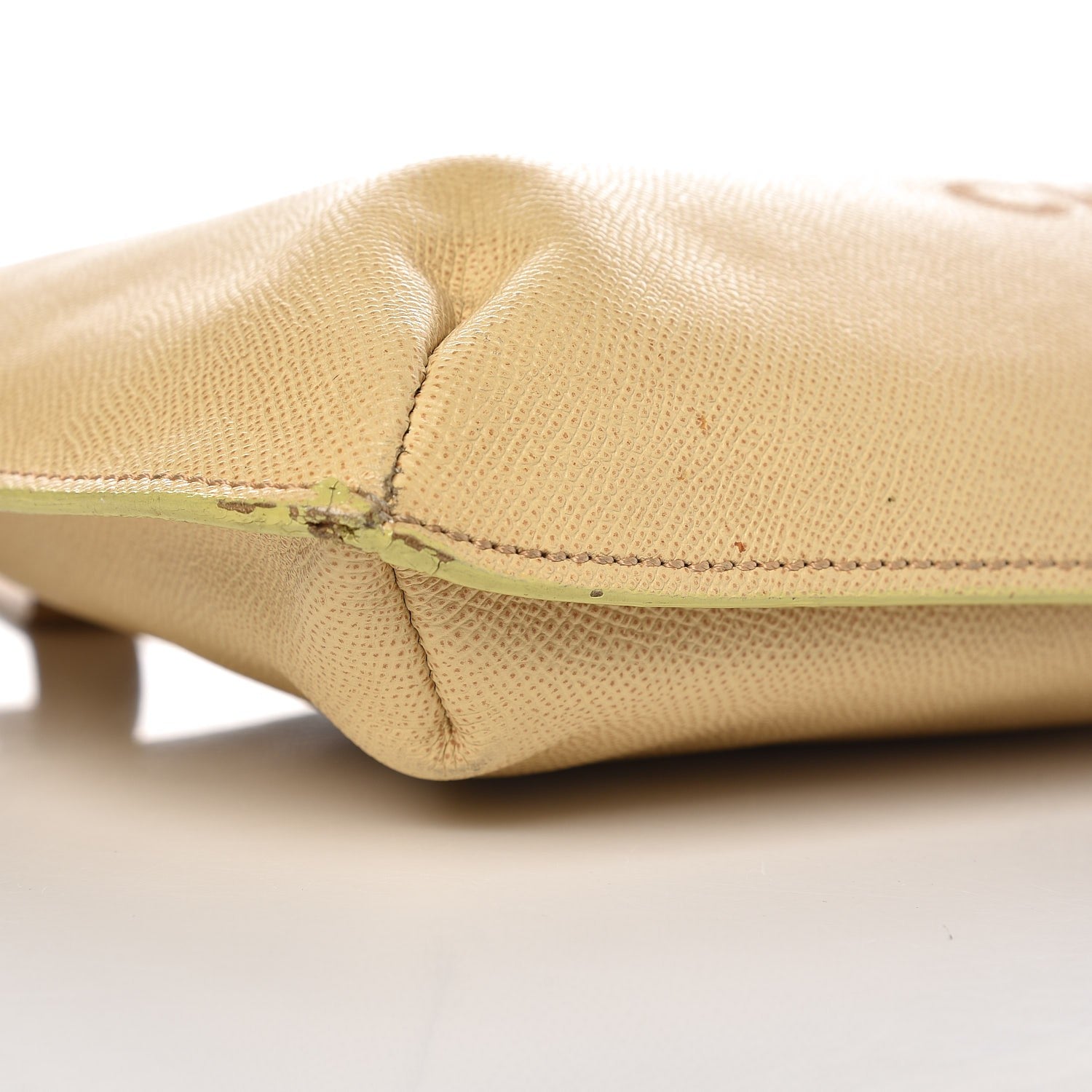 Chanel Grained Calfskin Logo Tote Beige 8 of 12