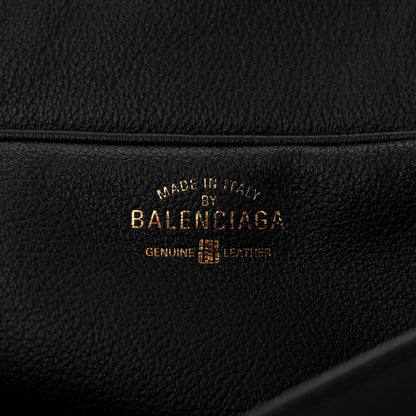 Balenciaga Grained Calfskin Medium Carrie Bowling Bag Black 6 of 9