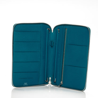 Hermes Epsom Globe Trotter Zip Agenda GM Bleu Izmir 5 of 12