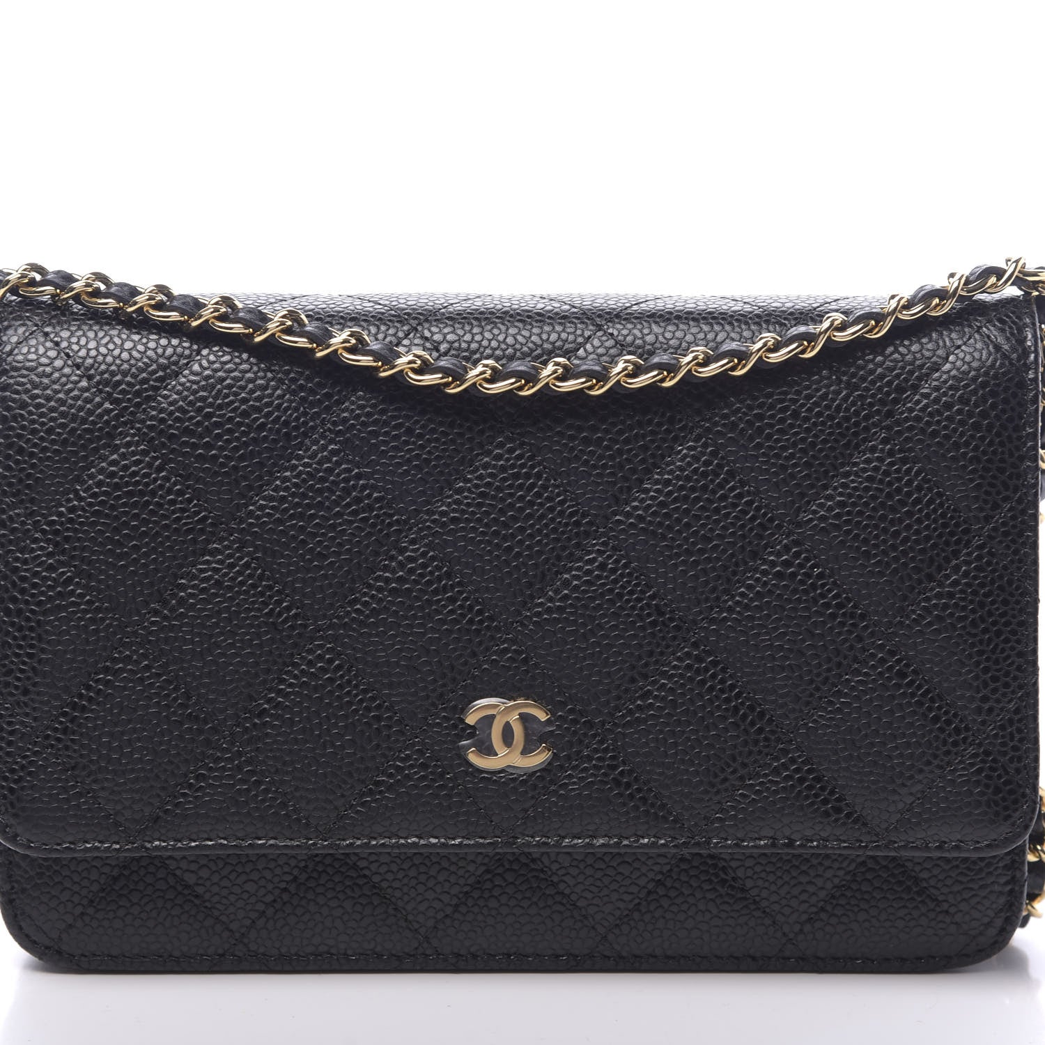 Chanel Caviar Quilted Wallet On Chain WOC Black 8 of 11