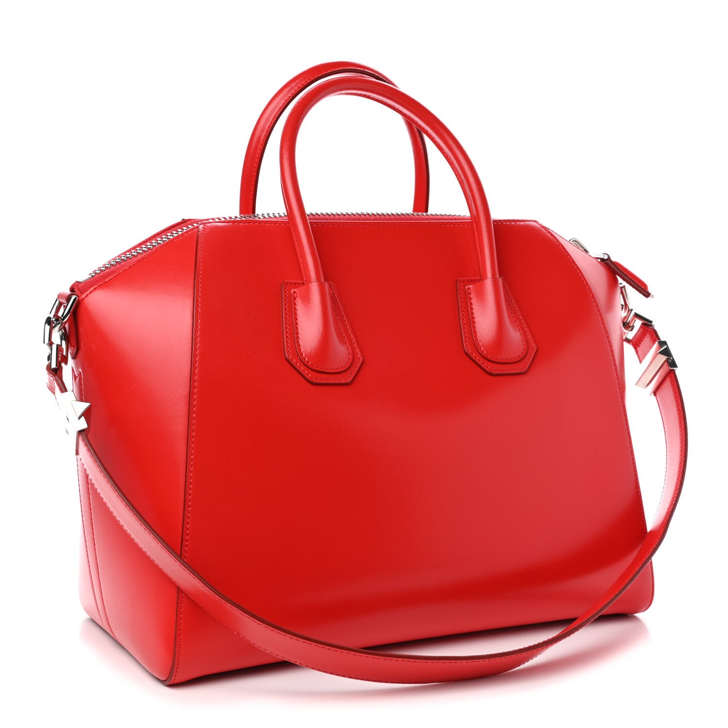 Shiny Lord Calfskin Medium Antigona Medium Red