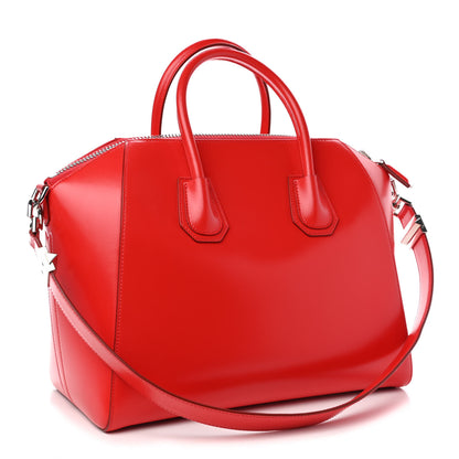 Givenchy Shiny Lord Calfskin Medium Antigona Medium Red 3 of 9