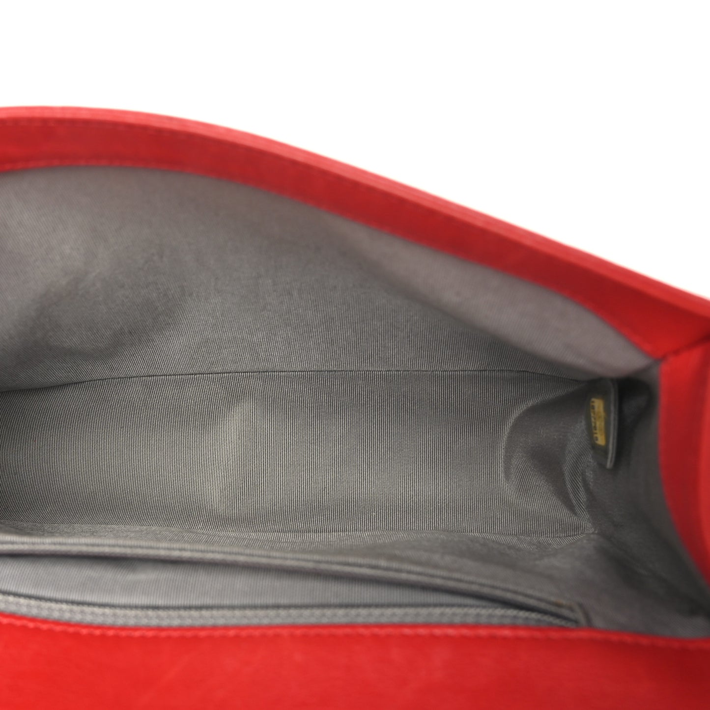 Calfskin Double Stitch New Medium Boy Flap Red