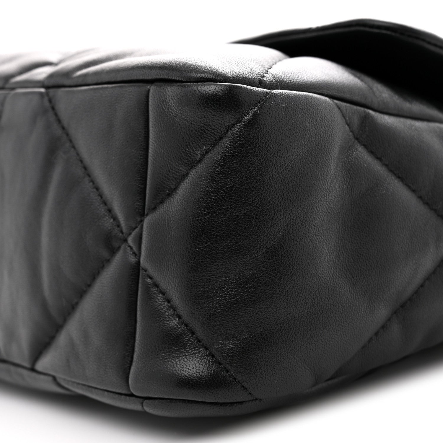 Chanel Lambskin Quilted Large Chanel 19 Flap Black 10 of 11