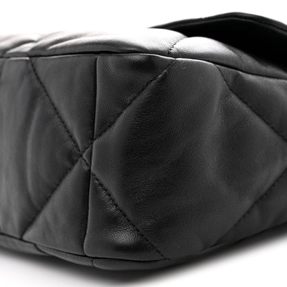 Chanel Lambskin Quilted Large Chanel 19 Flap Black 10 of 11