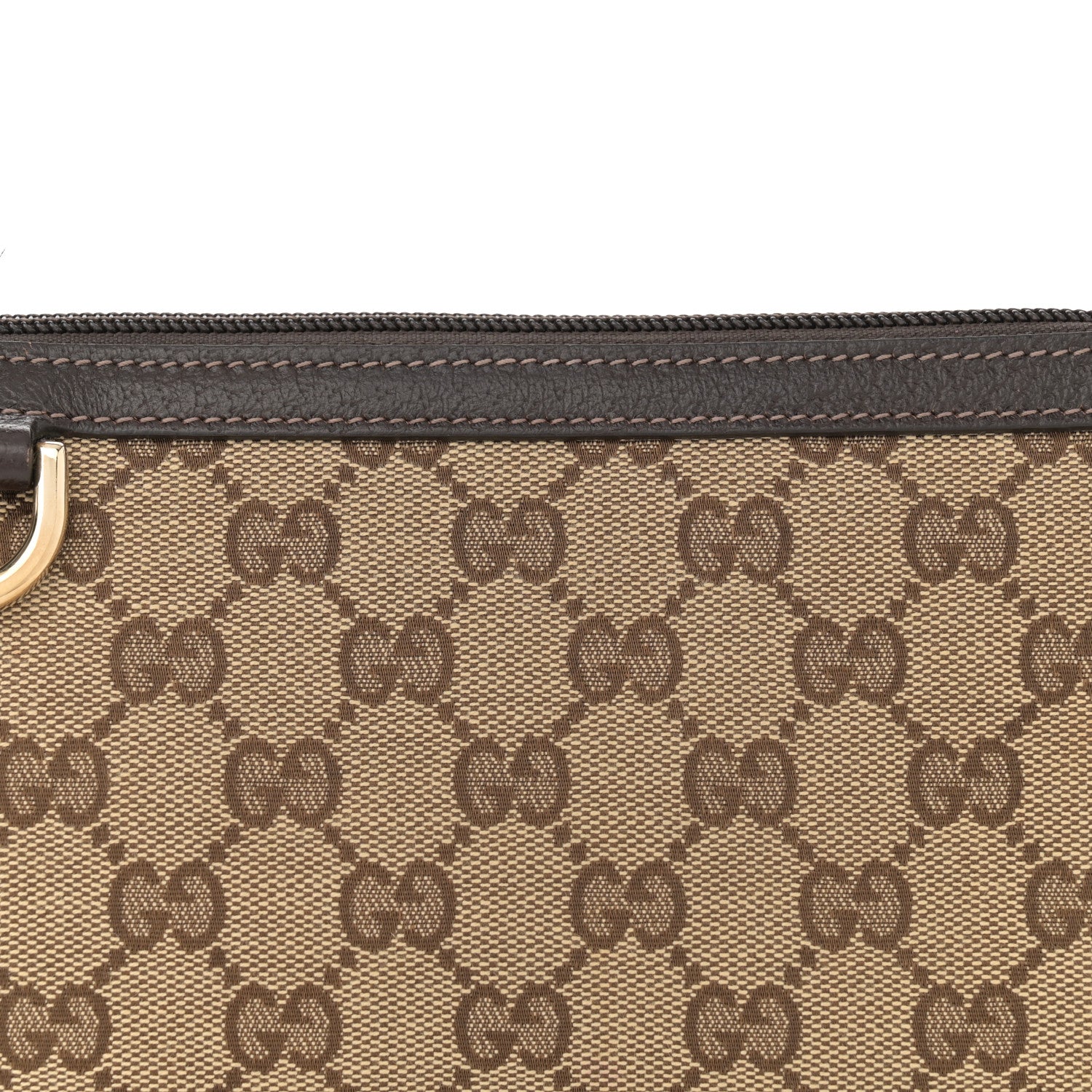 Gucci Monogram D Ring Cosmetic Case Brown 8 of 12