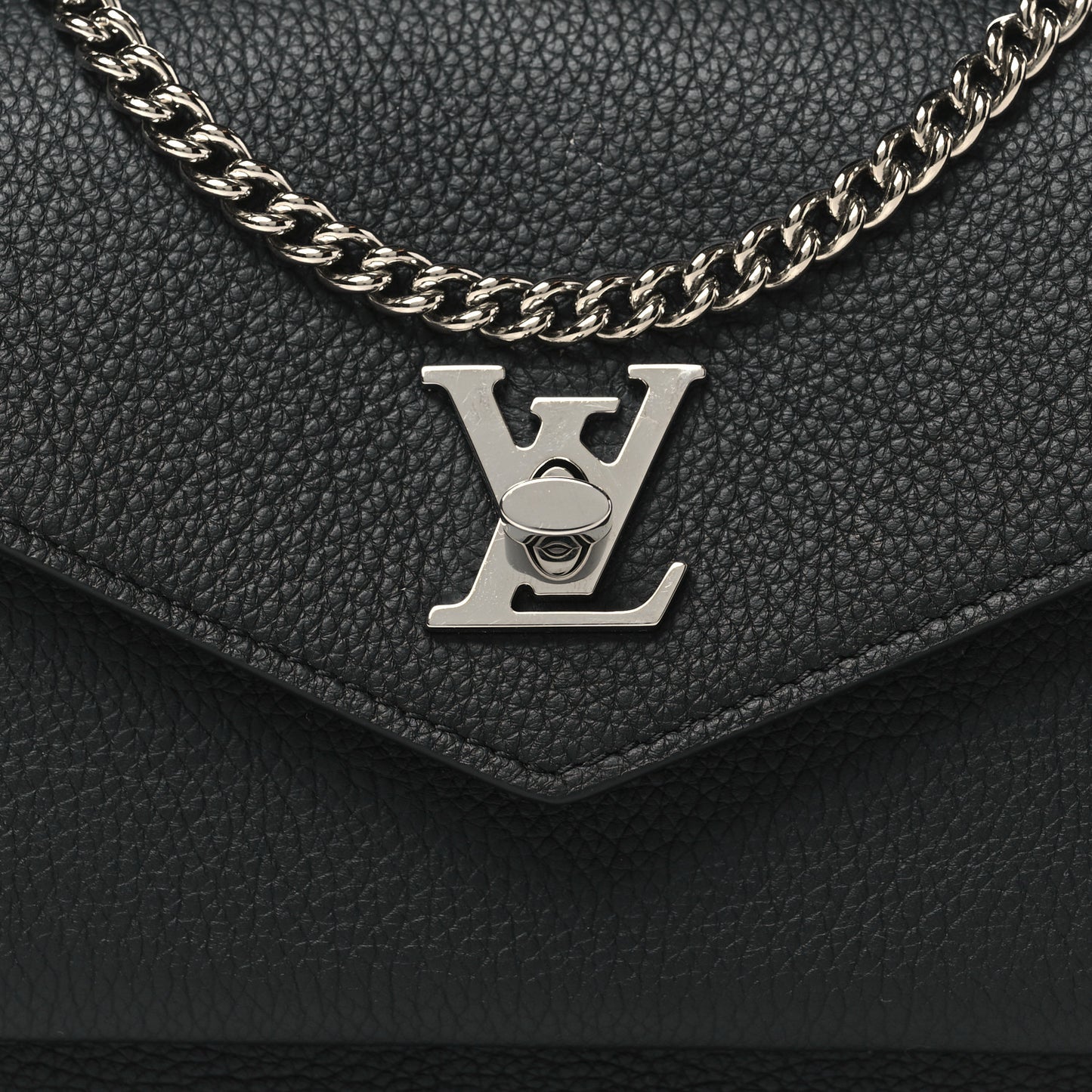 Soft Calfskin My Lockme Pochette Black