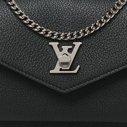 Louis Vuitton Soft Calfskin My Lockme Pochette Black 7 of 9