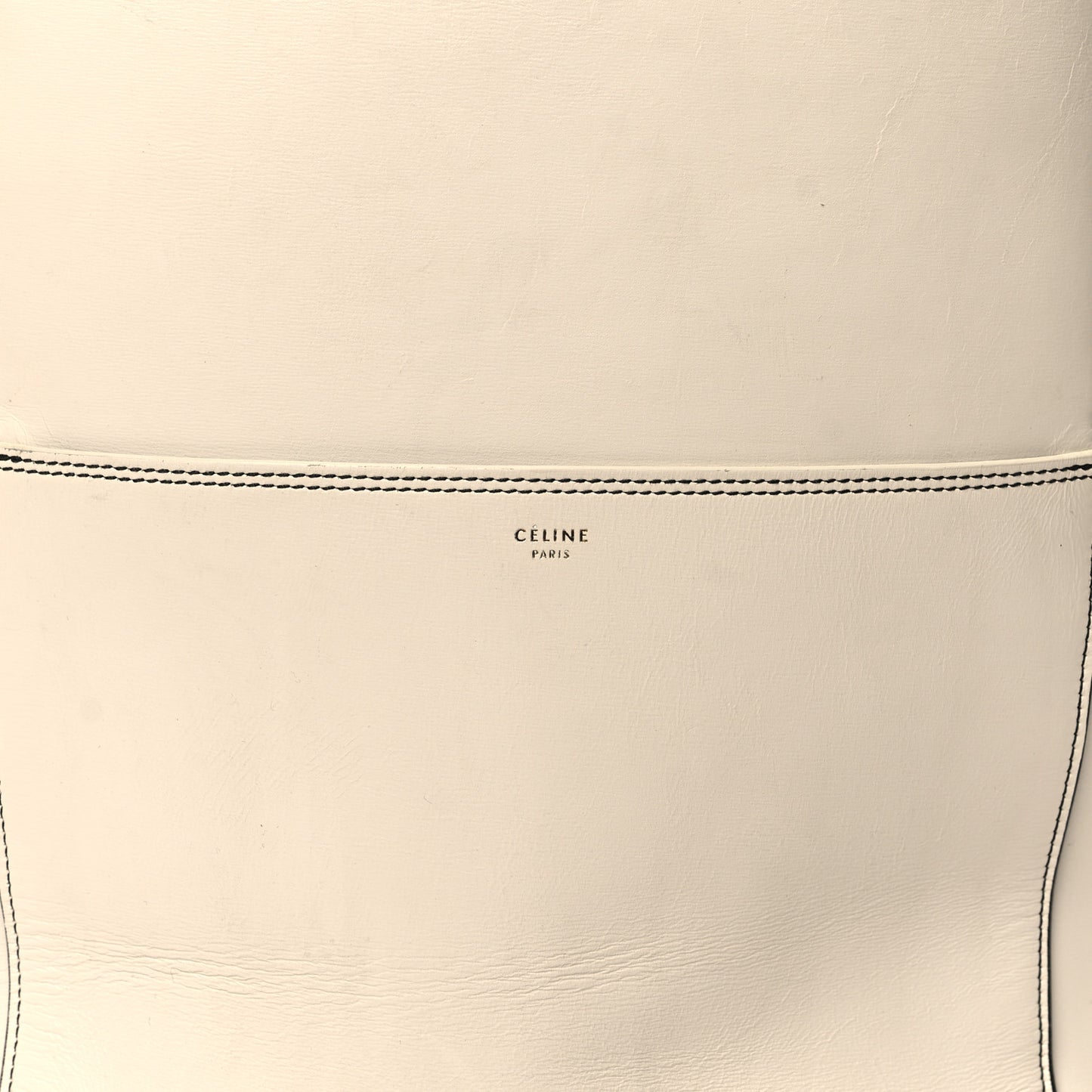 Supersoft Calfskin Sangle Bucket Bag White