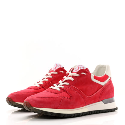 Louis Vuitton Nubuck Suede Run Away Sneakers 39 Framboise 3 of 8