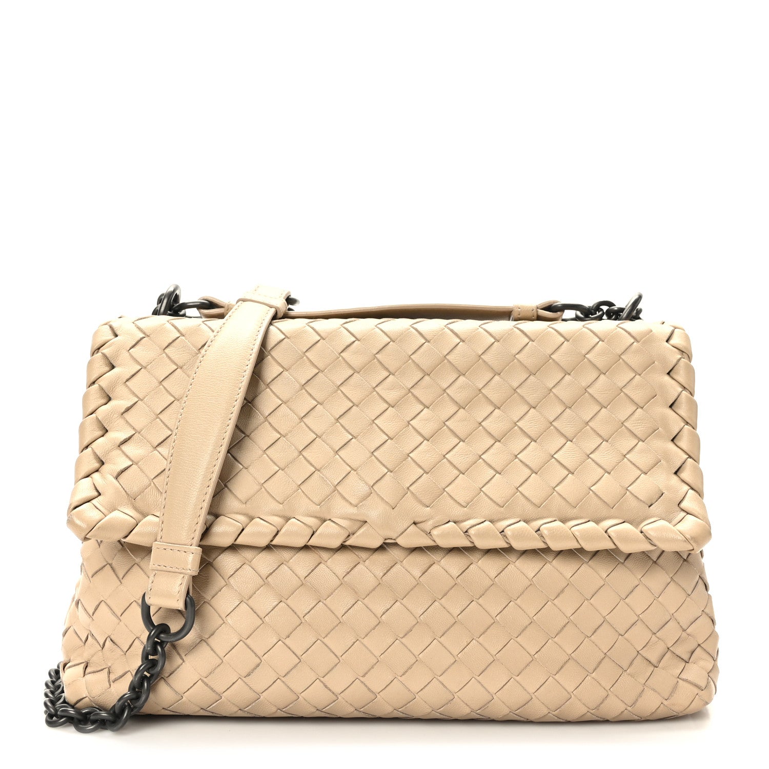 Bottega Veneta Nappa Intrecciato Small Olimpia Shoulder Bag Mink 1 of 9