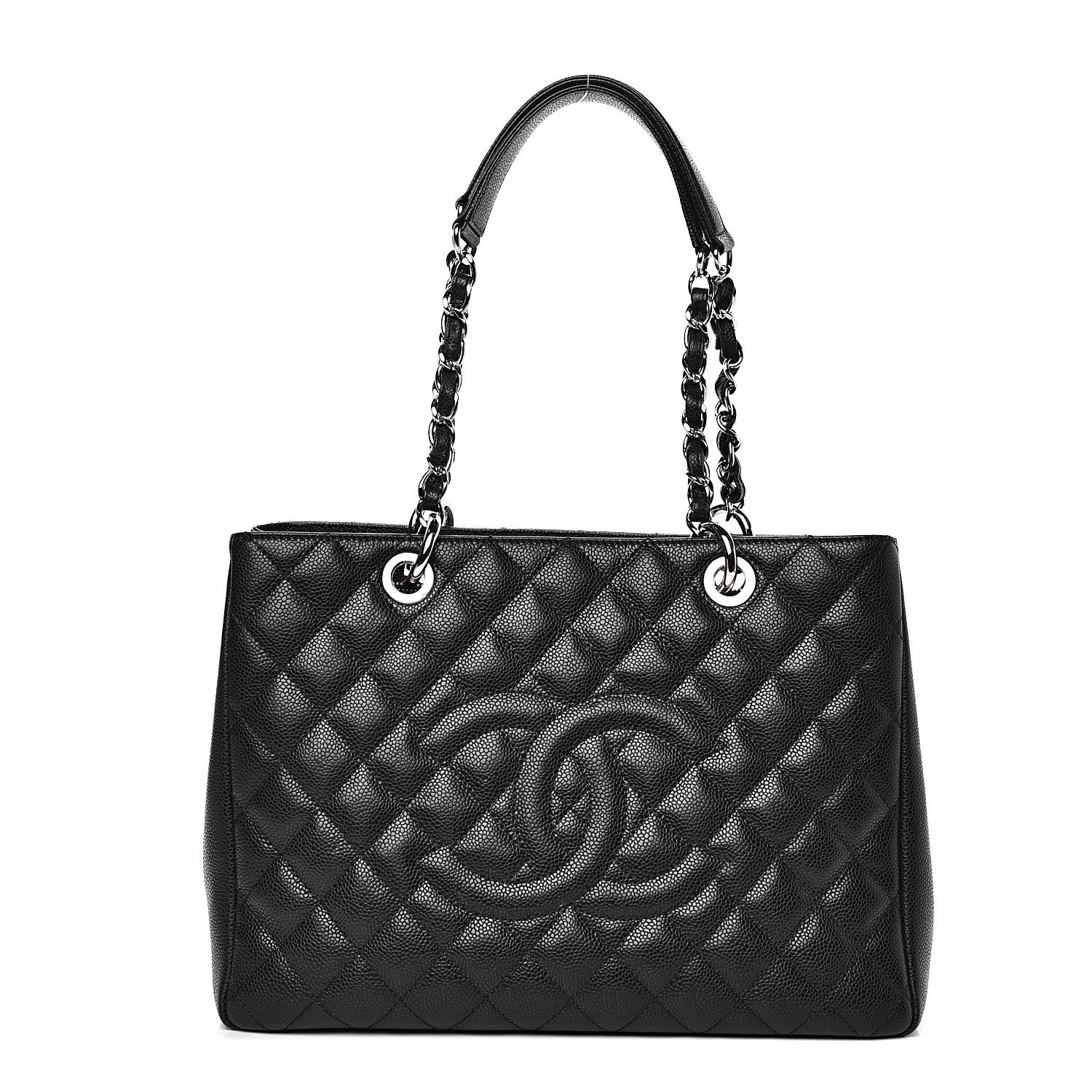 Chanel Caviar Quilted Grand Shopping Tote GST Black 1 of 10