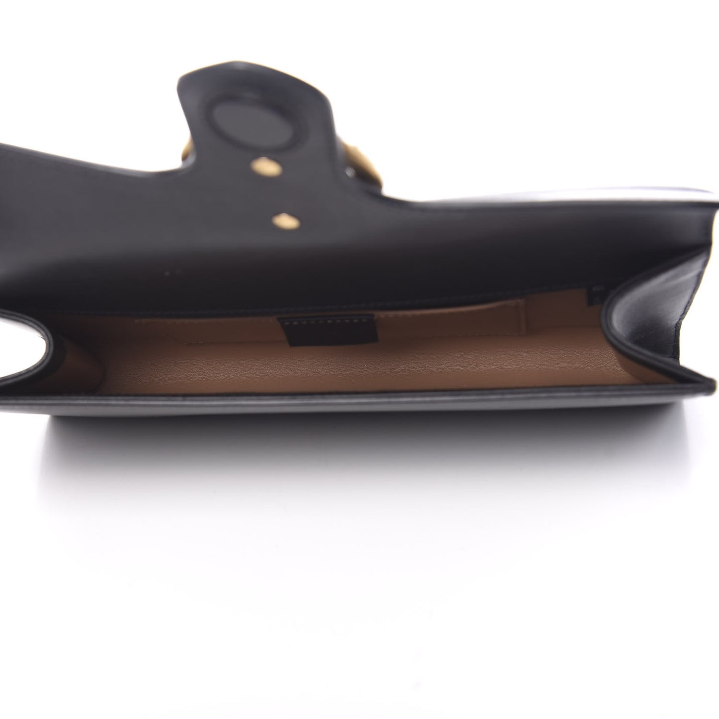 Calfskin Pearly GG Marmont Clutch Black