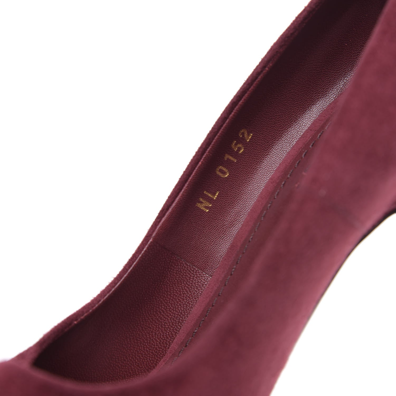 Louis Vuitton Suede Oh Really Peep Toe Pumps 38 Grenat 7 of 9