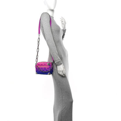 Louis Vuitton Taurillon Illusion Mini Soft Trunk Bleu Rose 2 of 9