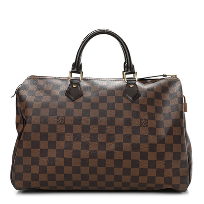 Louis Vuitton Damier Ebene Speedy 35 1 of 14