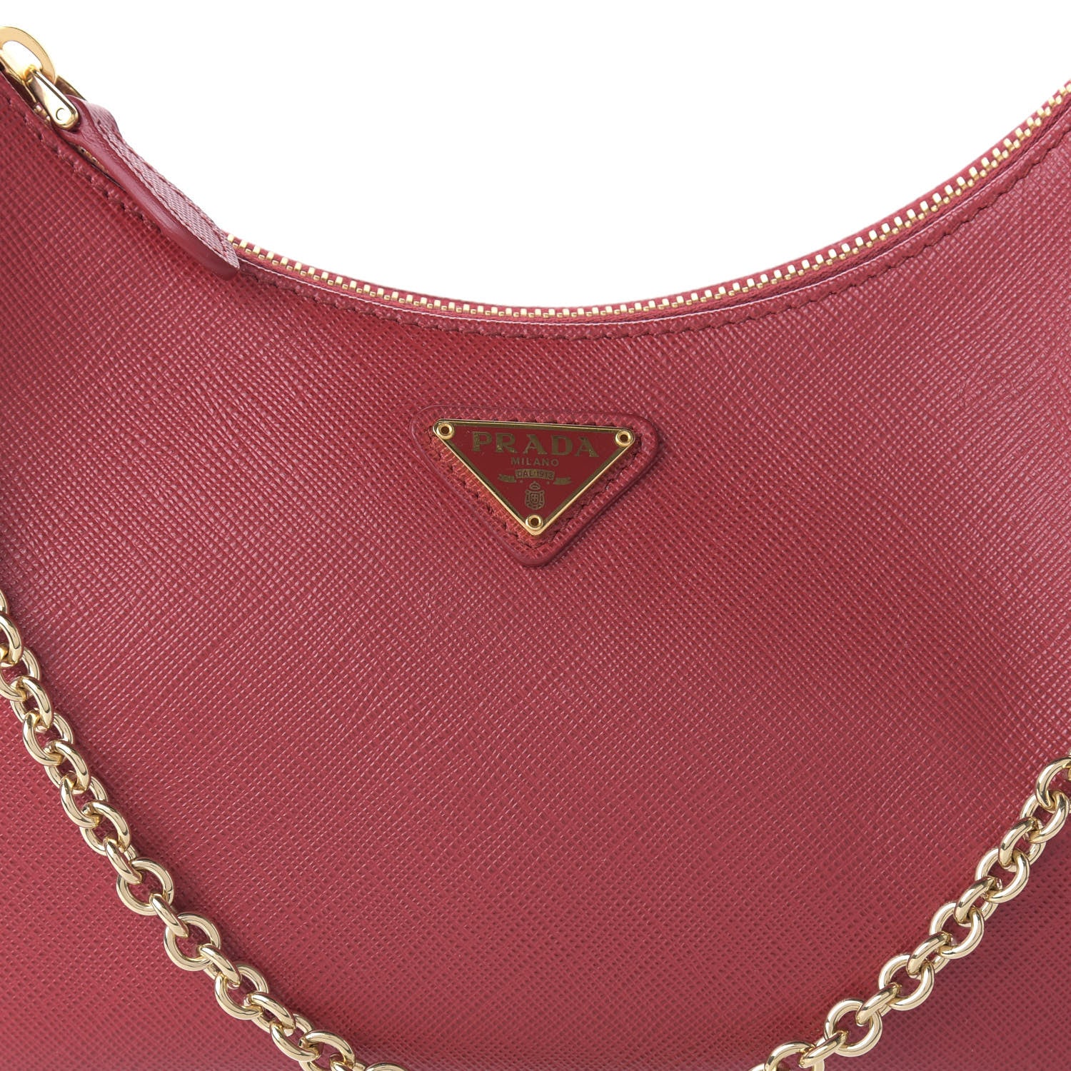 Prada Saffiano Lux Re-Edition 2005 Shoulder Bag Fuoco 6 of 9