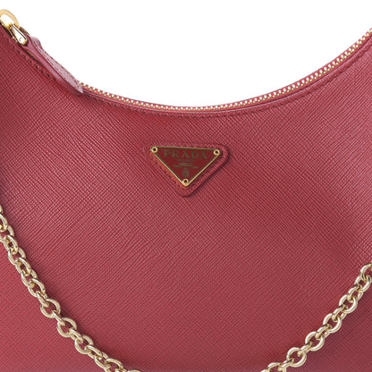 Prada Saffiano Lux Re-Edition 2005 Shoulder Bag Fuoco 6 of 9