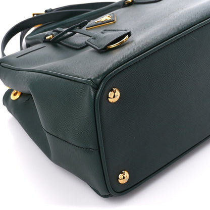 Prada Saffiano Small Galleria Double Zip Tote Smeraldo 9 of 10