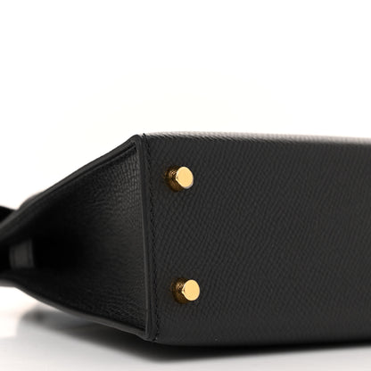 Hermes Epsom Mini Kelly Sellier 20 Black 9 of 11