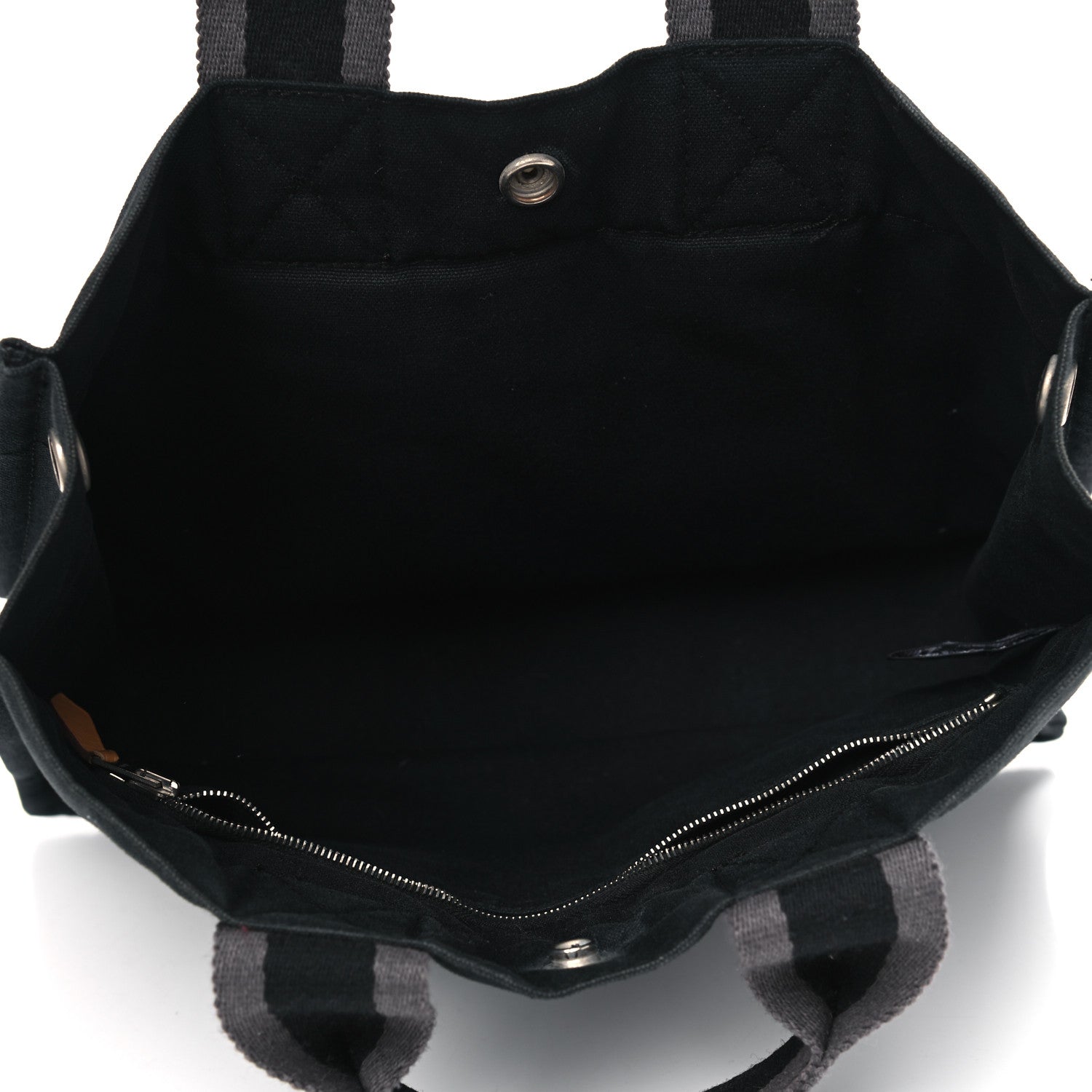 Hermes Canvas Herline PM Tote Black 4 of 9