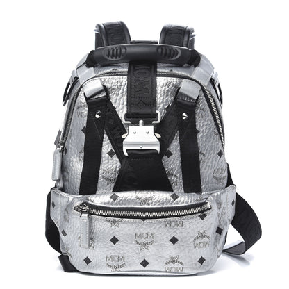 MCM Visetos Small Jemison Backpack Silver 1 of 9