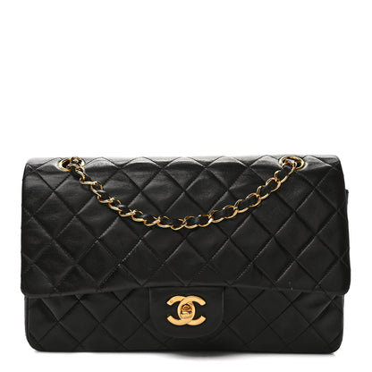Chanel Lambskin Quilted Medium Double Flap Black 1 of 12