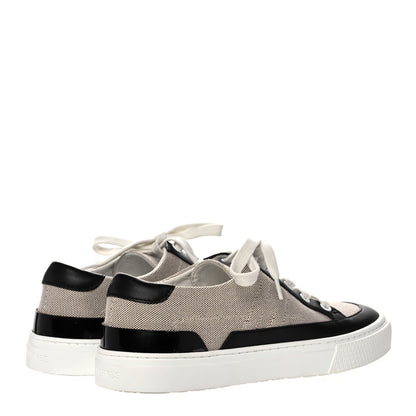 Hermes Canvas Calfskin Deep Sneakers 37 Prunoir Black 4 of 9