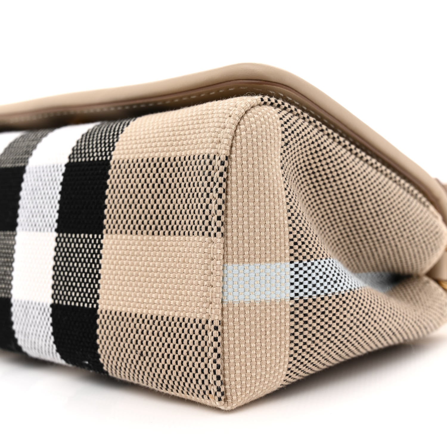 Burberry Canvas Check Hackberry Crossbody Bag Soft Fawn 9 of 10