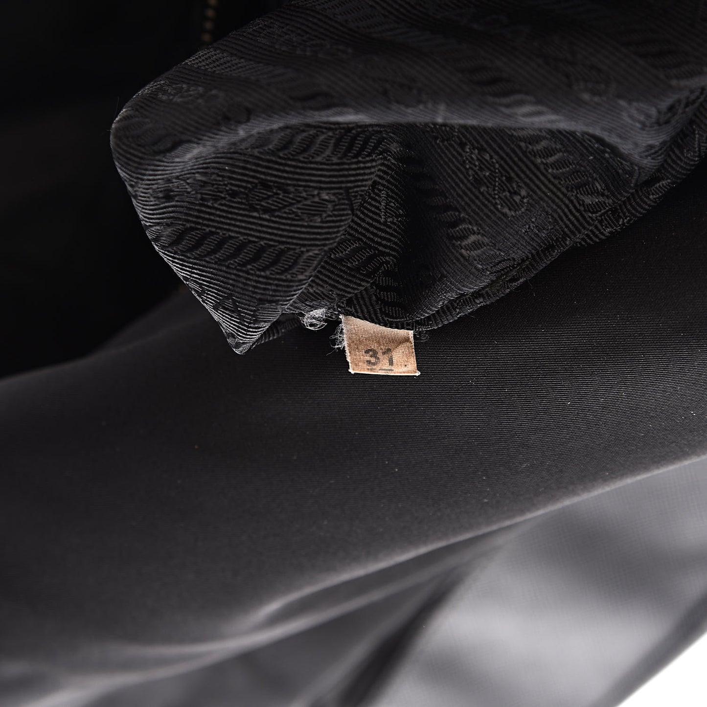 Tessuto Nylon Saffiano Messenger Satchel Black