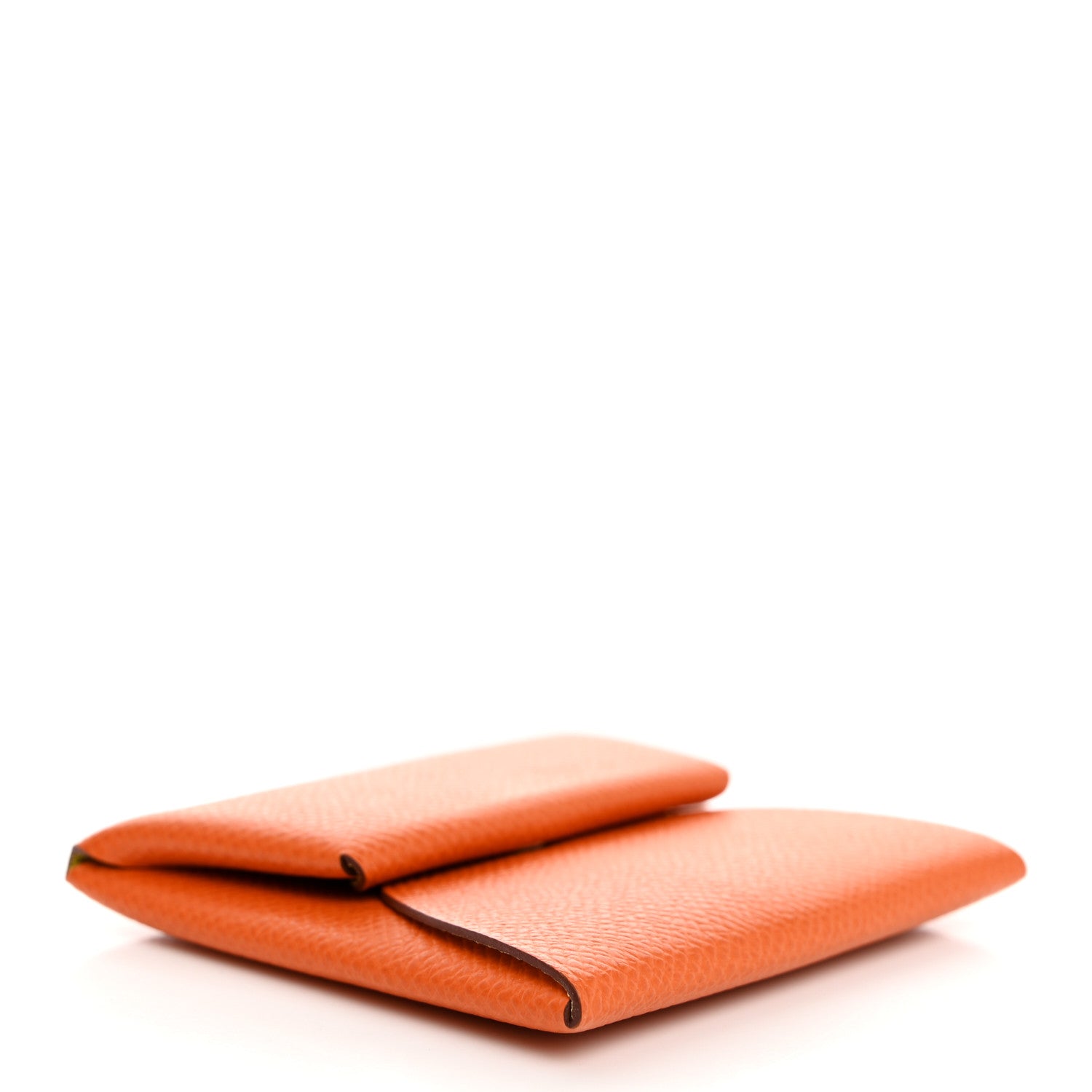 Hermes Epsom Bastia Verso Coin Purse Orange Lime 4 of 8
