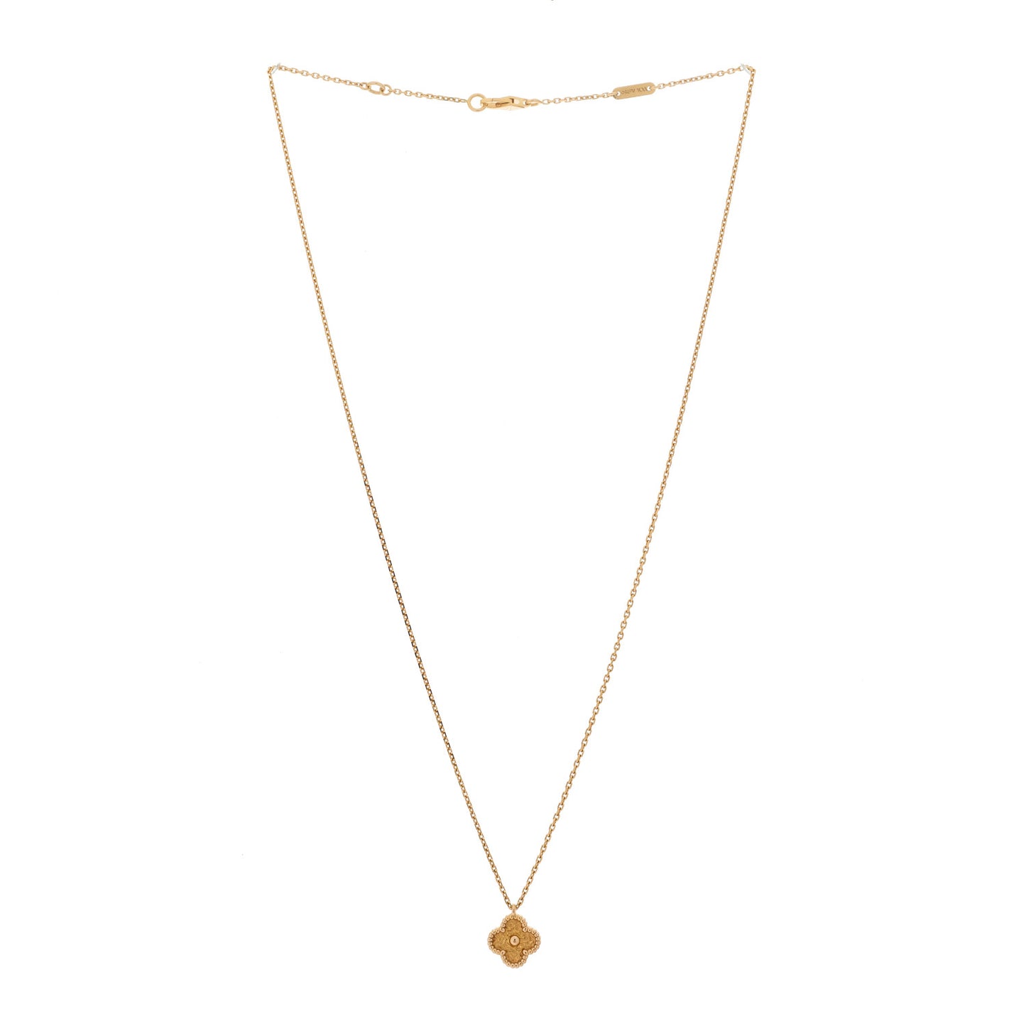 18K Rose Gold Sweet Alhambra Pendant Necklace