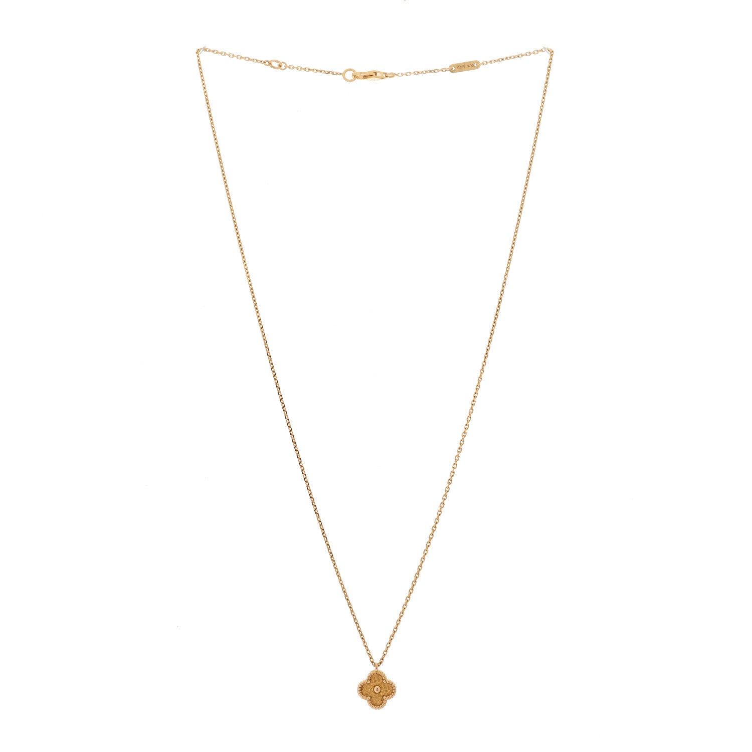Van Cleef & Arpels 18K Rose Gold Sweet Alhambra Pendant Necklace 3 of 6