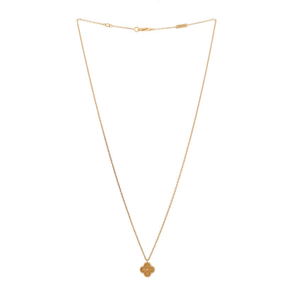 Van Cleef & Arpels 18K Rose Gold Sweet Alhambra Pendant Necklace 3 of 6