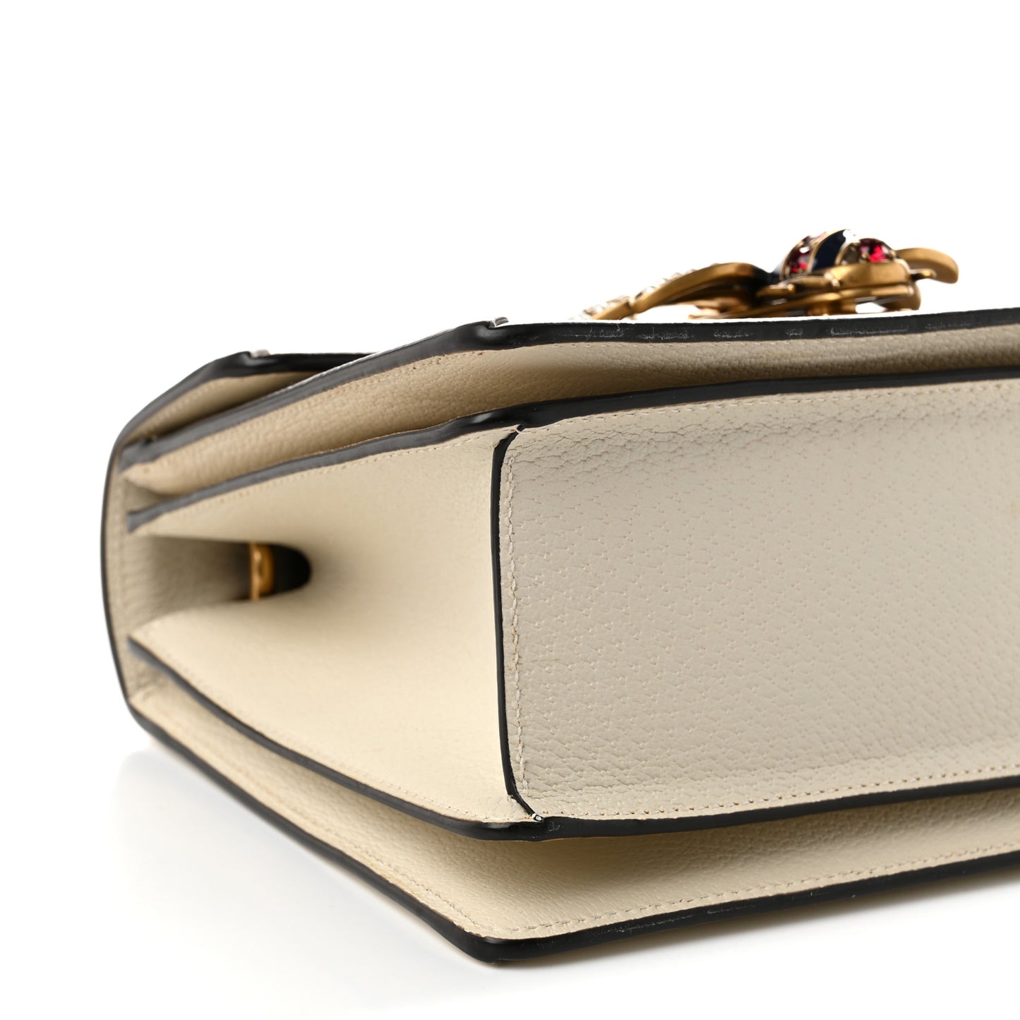 GG Supreme Monogram Small Queen Margaret Top Handle Bag White