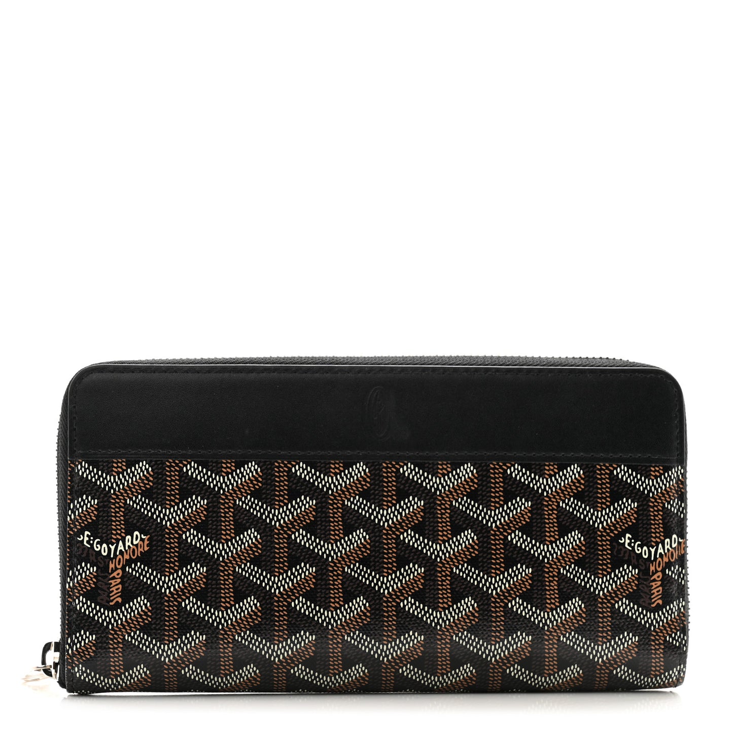 Goyardine Matignon Zip Around GM Wallet Black