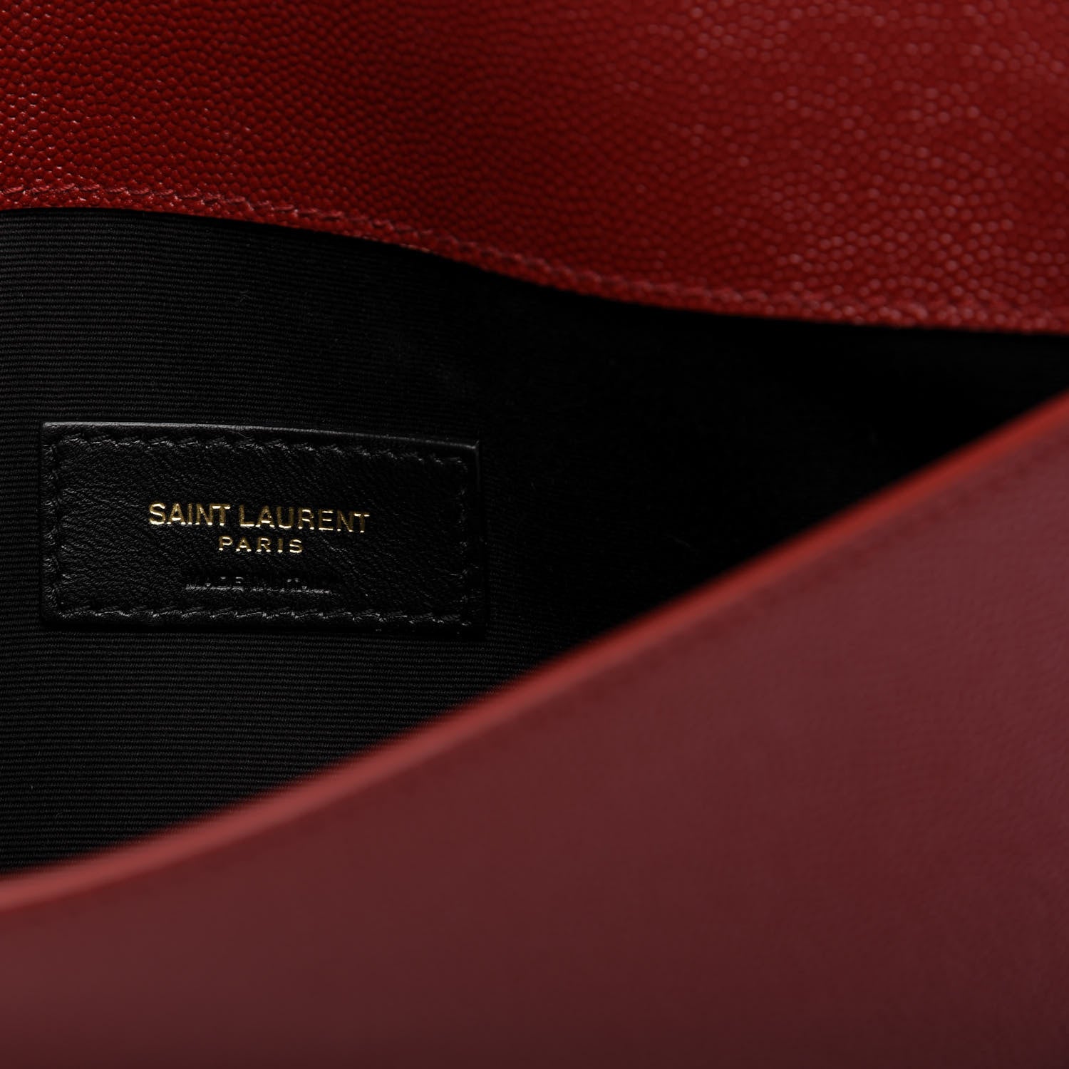 Saint Laurent Grain De Poudre Uptown Pouch Red 6 of 7