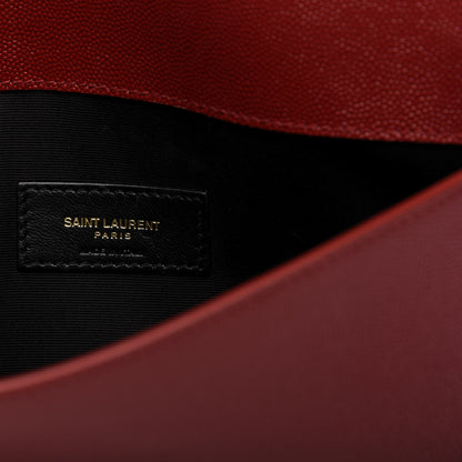 Saint Laurent Grain De Poudre Uptown Pouch Red 6 of 7