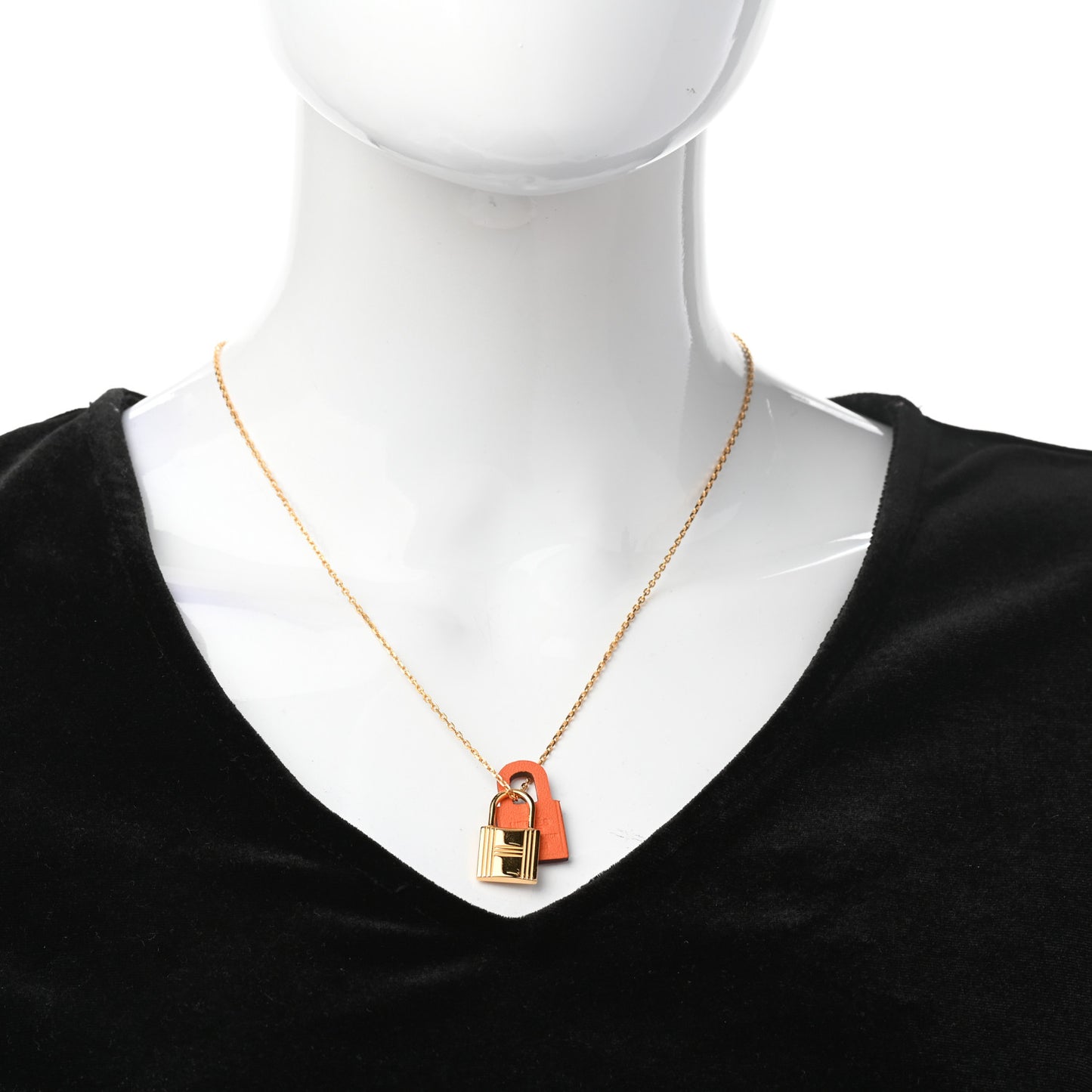 Swift Small O'Kelly Pendant Necklace Orange