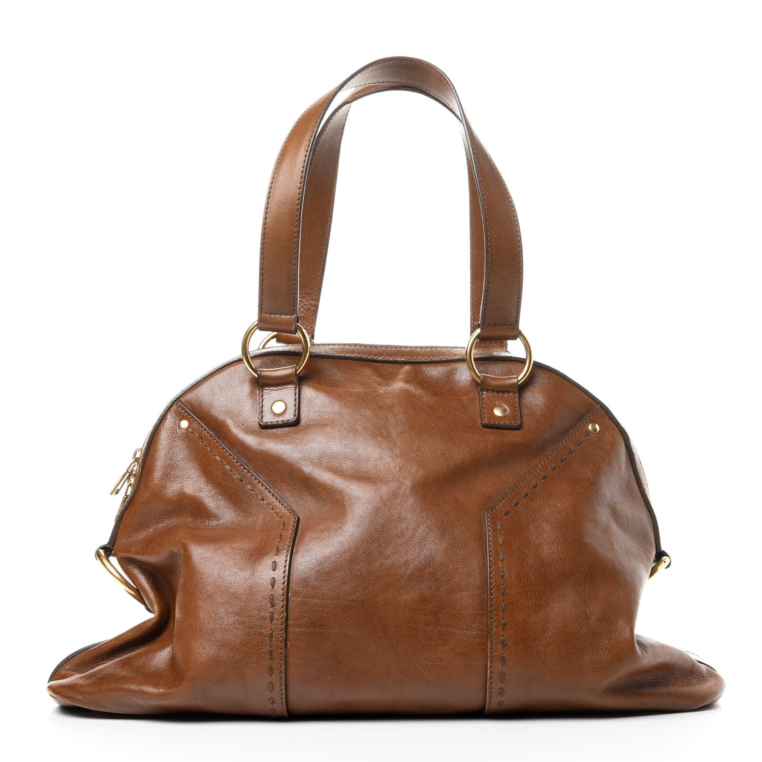 Saint Laurent Calfskin Large Muse Tan 2 of 7