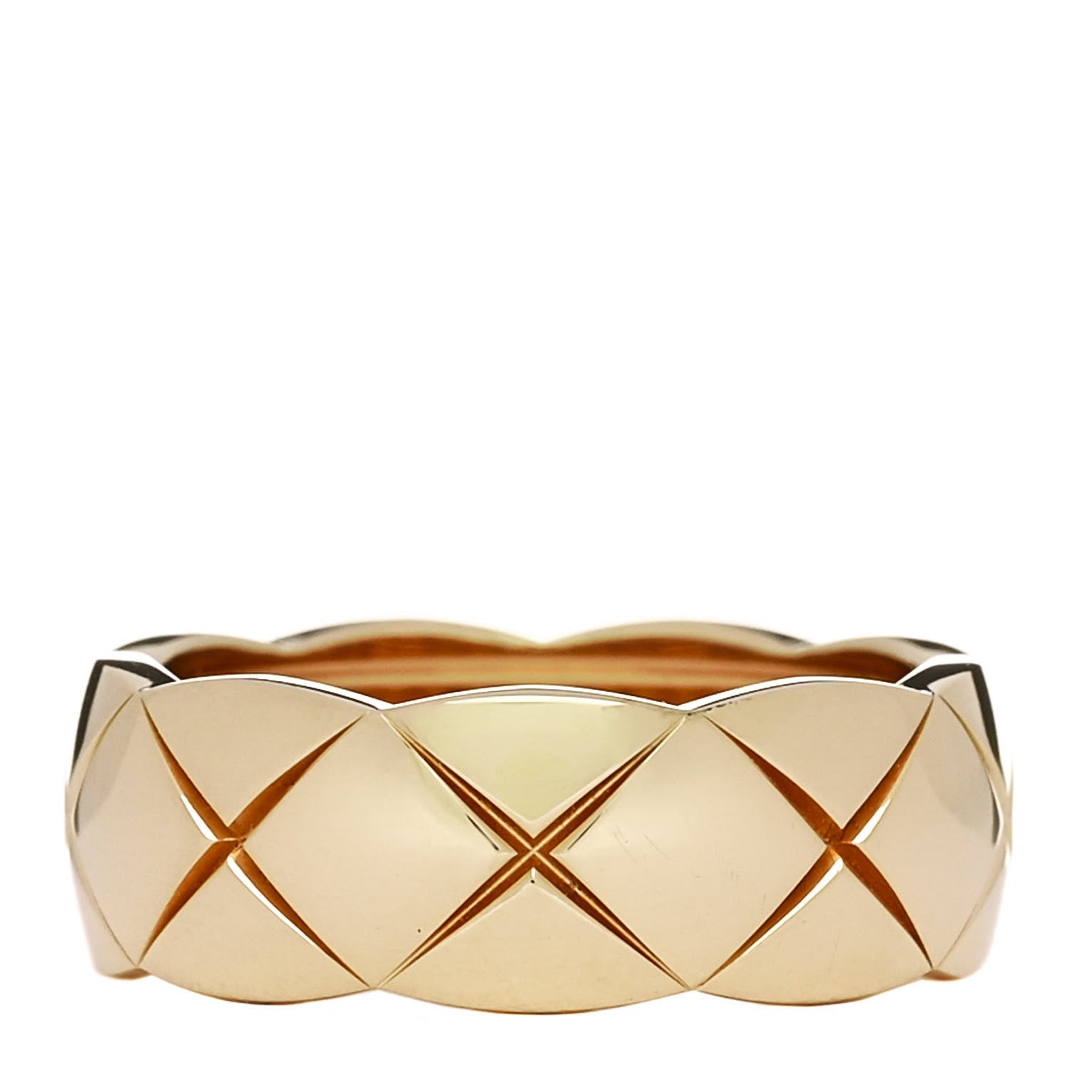 Chanel 18K Yellow Gold Small Coco Crush Ring 50 5.5 1 of 6