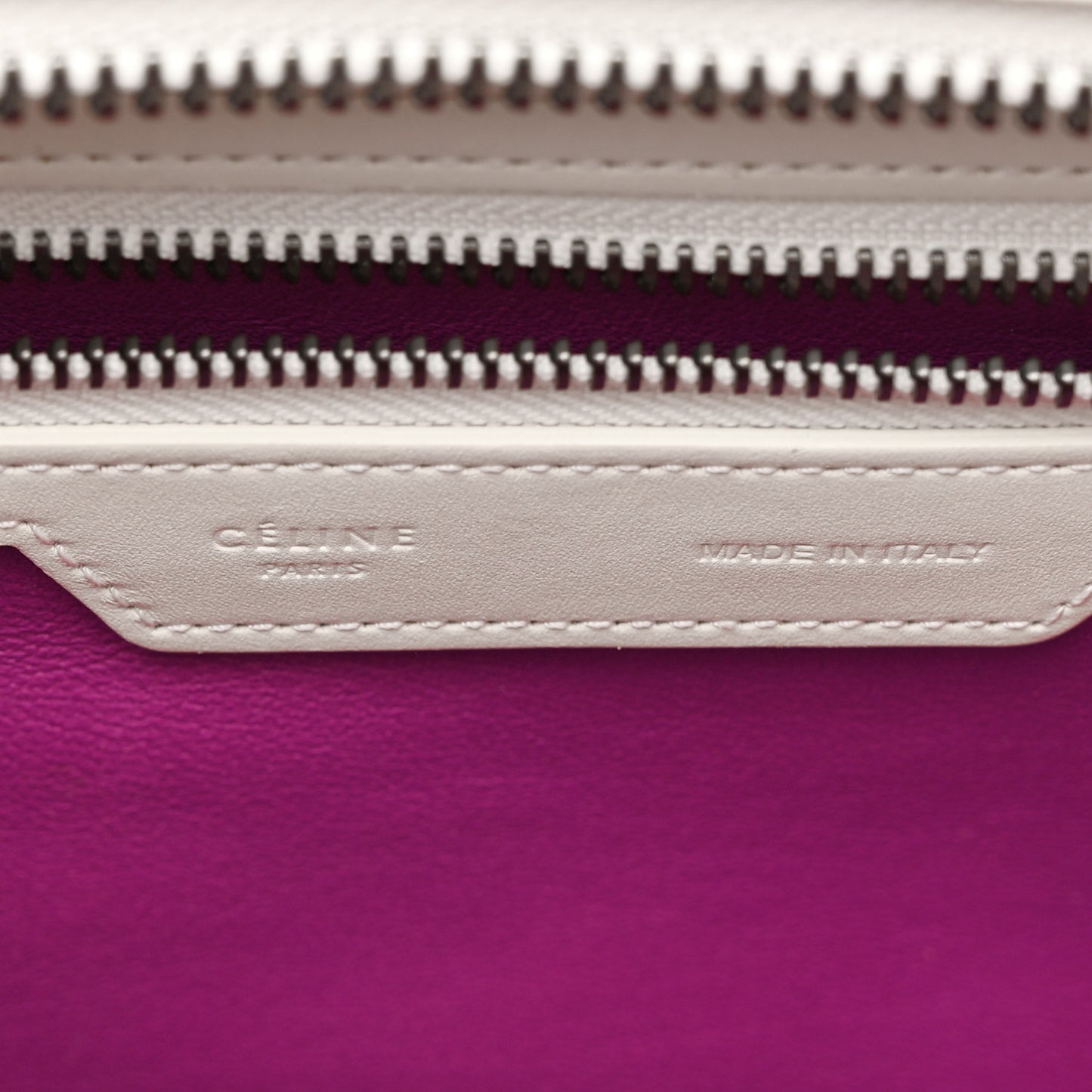 Smooth Calfskin Micro Luggage White Magenta