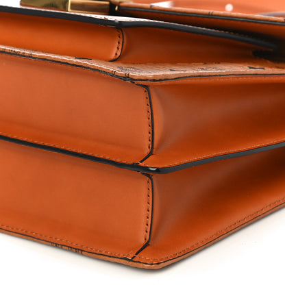 MCM Visetos Medium Patricia Pocket Satchel Cognac 9 of 9