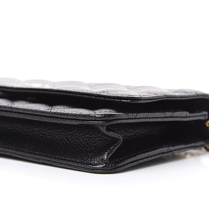 Chanel Caviar Quilted Wallet On Chain WOC Black 10 of 11