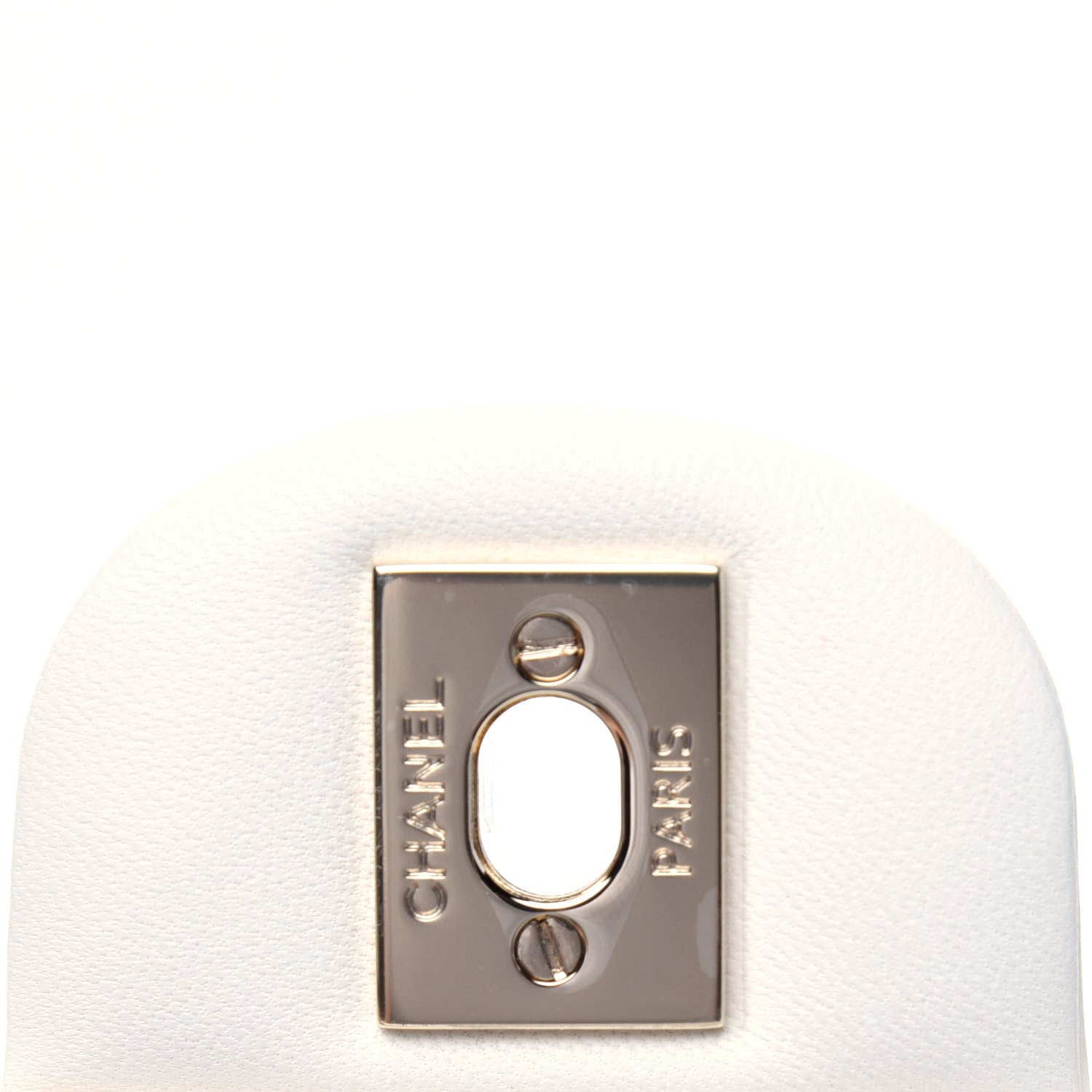 Chanel Lambskin Quilted Mini Rectangular Flap White 8 of 12