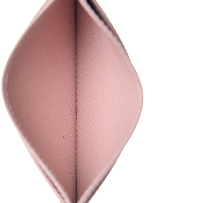 Louis Vuitton Damier Ebene Studded Card Holder Rose Ballerine 5 of 7