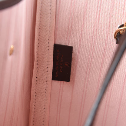 Louis Vuitton Damier Ebene Neo Neverfull MM Rose Ballerine 8 of 18