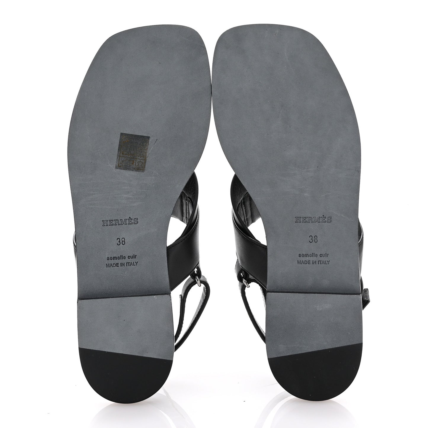 Calfskin Womens Ines Sandals 38 Black