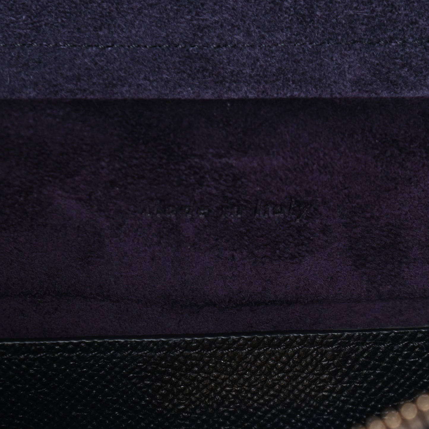 Grained Calfskin Micro Belt Bag Black